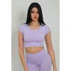 Bolerko FGM04 crop top Emana® fialové  Dámské sportovní funkční tričko