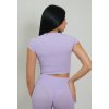Bolerko FGM04 crop top Emana® fialové  Dámské sportovní funkční tričko
