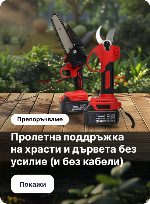 Пролетна поддръжка на храсти и дървета без усилие (и без кабели)