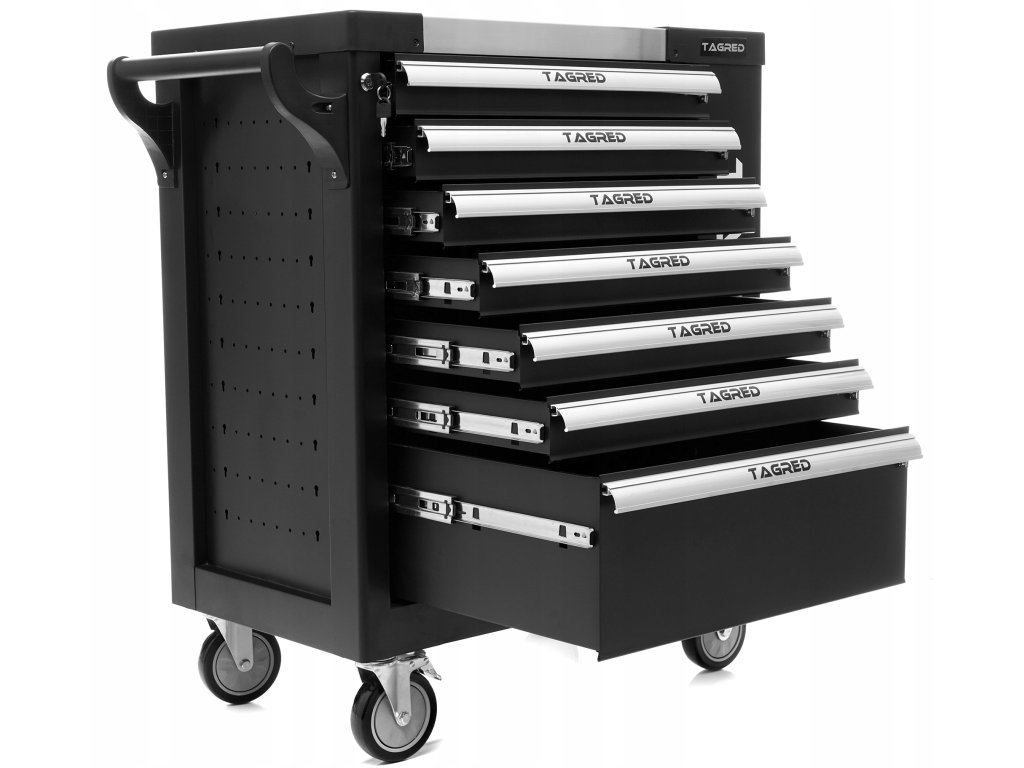 Количка за инструменти XXL с 7 чекмеджета, стоманена плоча TAGRED TA213