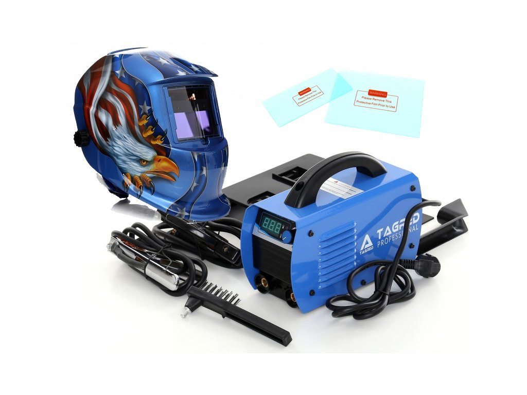 Инверторен електрожен IGBT 250A LCD Tagred TA600 + Заваръчна маска!
