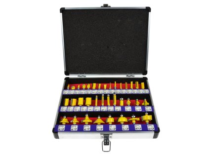 Комплект фрези за дърво 35 части GEKO G01202