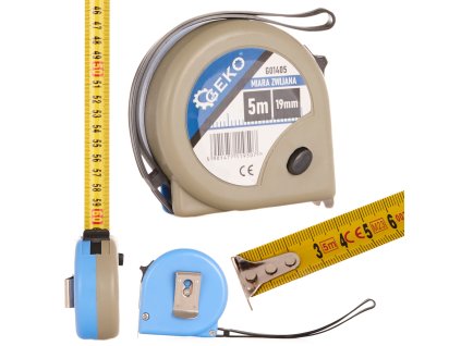 Метър 5м x 19мм x 0,115мм, цвят GEKO G01405