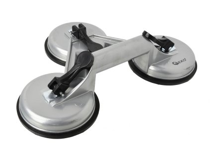 Алуминиева стойка с вендузи за стъкло 3x115mm G02455