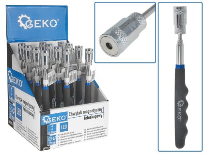 200555 teleskopicky magneticky uchopovac s led 80cm vystavni karton g03211a