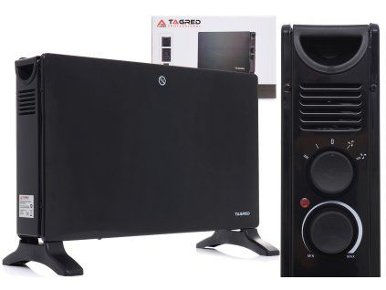 219050 elektricky konvektorovy radiator 2000w cerny