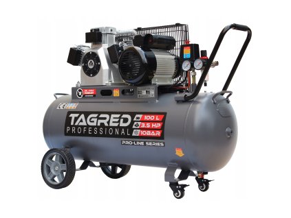 Професионален безмаслен компресор 10 BAR 100L, 3 бутала, мощна машина