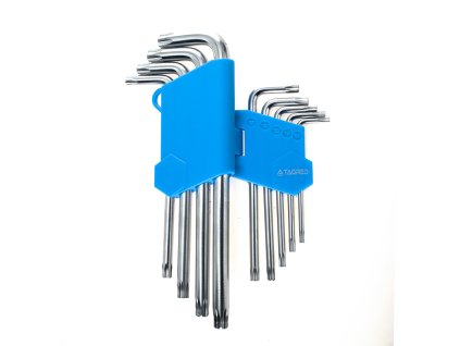 TORX L-ключове с отвор T10 до T50, комплект 9 бр.