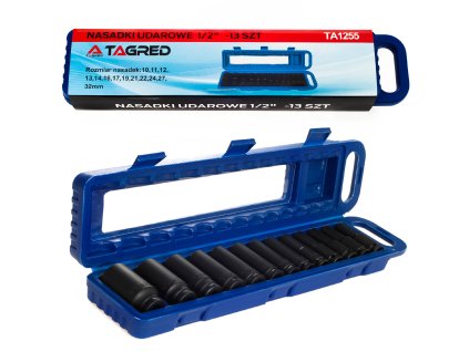 Дълги шестостенни вложки, 78 мм, 1/2", комплект 13 бр.