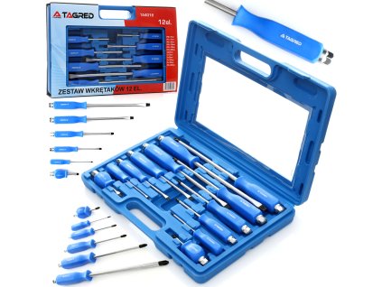 Отвертки, шлосерски отвертки и длето комплект 12 бр.