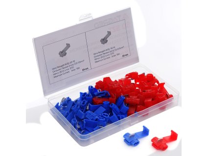 Конектори, бързи връзки, скоби за електрически проводници, 50 бр.