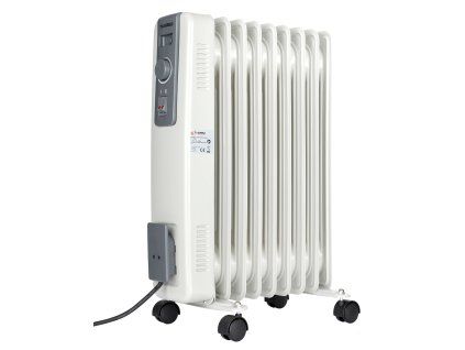 220541 olejovy elektricky radiator 9 zeber vykon 2000w bily