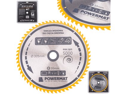 Диск за циркуляр за дърво 305x30 60 зъба TDD-305x30x60Z