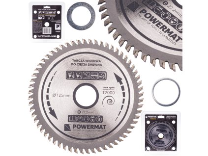 Диск за дърво с твърдосплавни зъби 125x22,2 60з TDD-125x22,2x60Z