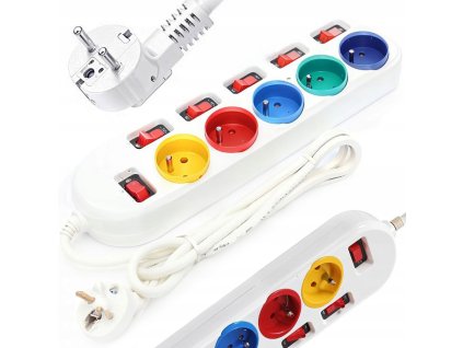 Prodlužovací Kabel 5 Zásuvek 3m – 3500W1