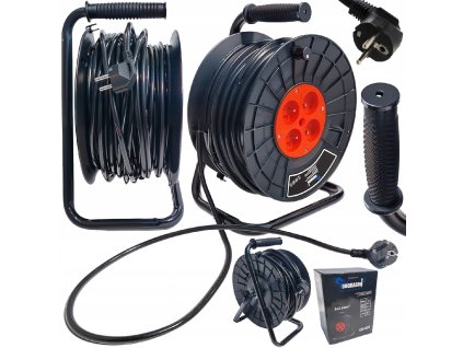 Prodlužovací Kabel na Bubnu 25m, 3x2,5mm, 4 Zásuvky1