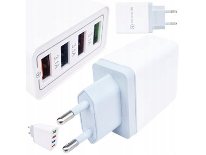 Rychlonabíjecí USB nabíječka 4x USB1