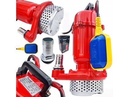 Ponorné kalové čerpadlo s plovákem 3350W Kovové sítko1