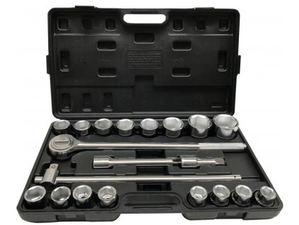 Гедоре комплект 21 бр. 3/4" 6-стенни VERKE Light Duty V39075