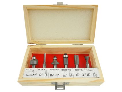 Комплект фрезери за дърво 6 бр. VERKE V05067