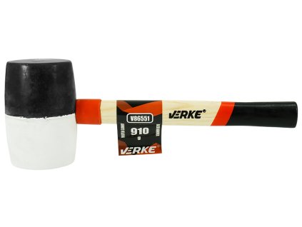 Гумен чук, дървена дръжка 910 г VERKE V86551