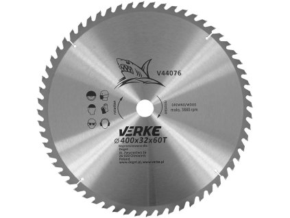 Режещ диск WIDIOВИ 400мм*32мм*60Т VERKE V44076