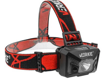 Фенер за глава бял/червен с сензор за движение 125 lm, 1200 mAh V87556