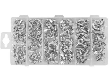 Метлични гайки метрични M4-M10, 150 бр. VERKE V06706