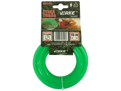Корда за косачка квадратна 2,4 мм 15 м VERKE GARDEN V90131