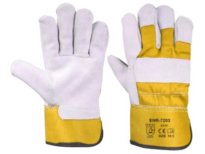 Работни ръкавици, телешка кожа, кепър, размер 10,5 (ENR-7203) V50125