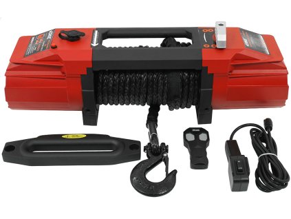 Лебедка 12V, 13500 lbs, синтетично въже Verke V06045