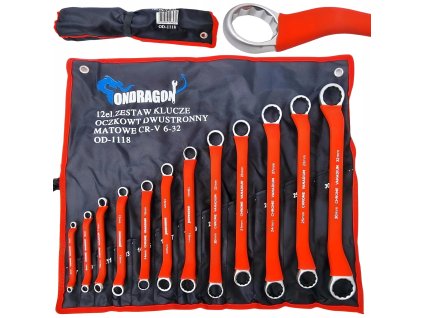 6 32 GUMA WYGIETE GIETE KLUCZE OCZKOWE ZESTAW 12EL MOCNE JAKOSC PREMIUM