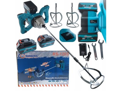 MIESZADLO AKUMULATOROWE RANGERS 48V 2x AKU 5 0Ah 2 MIESZADLA MIESZALNIKI