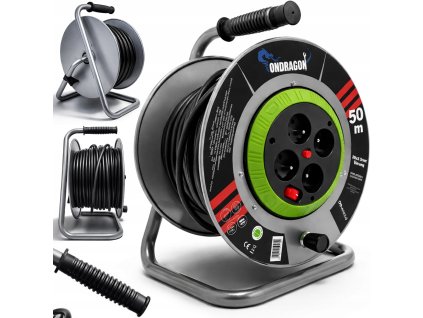 B PRZEDLUZACZ BEBNOWY BUDOWLANY OGRODOWY 50M 3x2 5 KABEL NA BEBNIE METALOWY