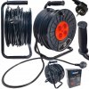 Stavební prodlužovací kabel na bubnu 50m, 3x2,5, 4 zásuvky, IP201
