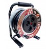 Kovový prodlužovací kabel na bubnu 25m, 3x2,5mm² s USB a USB C6