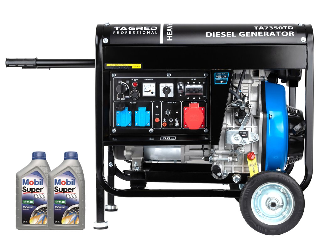 Dieselový generátor TAGRED s motorem, 7350W 230/400V 5000W AVR