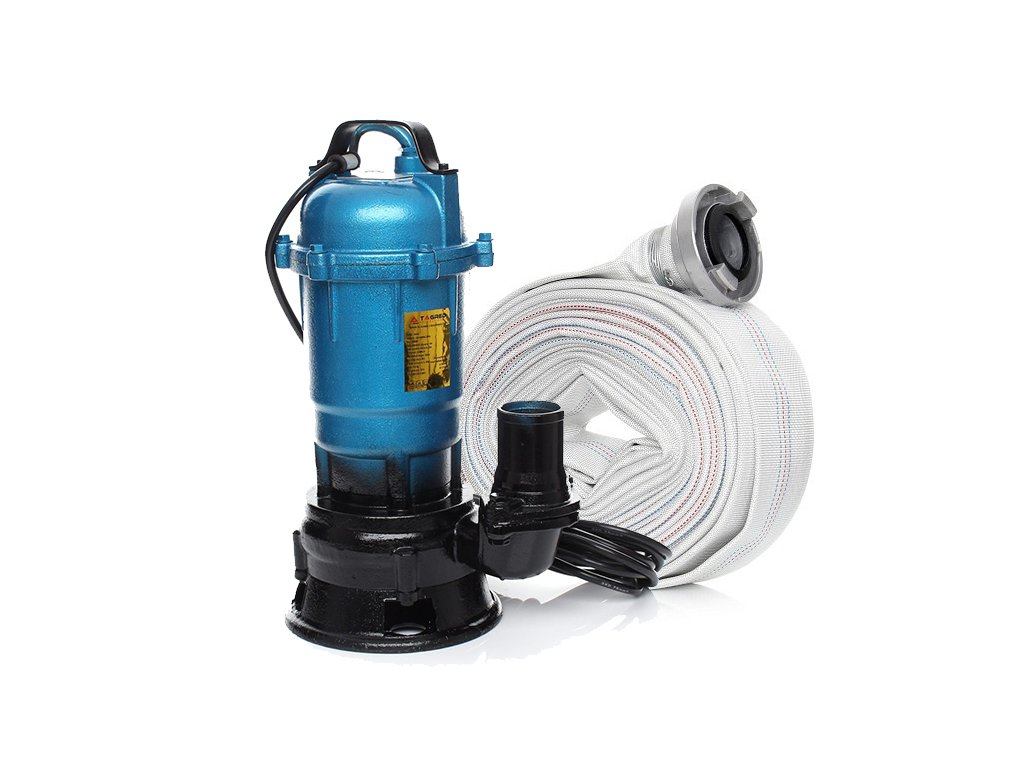 Čerpadlo na vodu, splašky a septik TAGRED 2850 WATT, litinové, s drtičem, zdarma hasičská hadice 30 m