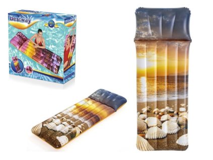 pol pl Dmuchany Materac Do Plywania Muszelki 183 x 71 cm Bestway 43416 9697 5