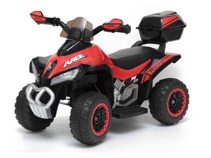 dětská elektrická čtryřkolka race červená (2)