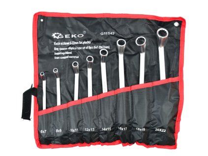Očkové klíče 6-22mm, sada 8 ks, plachta G11542
