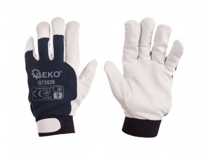 Pracovní montážní rukavice z kozí kůže - suchý zip vel. 9 G73528