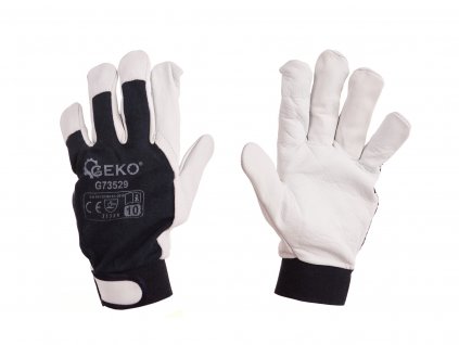 Pracovní montážní rukavice kožené Kozí kůže - suchý zip velikost 10 G73529