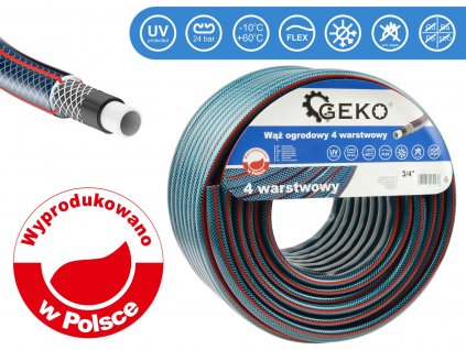 Zahradní hadice 4 vrstvy 3/4" 50m GEKO NOVÁ G73788