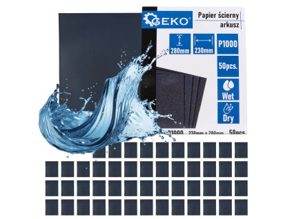 Voděodolný brusný papír – arch 230x280mm P1000 G78492