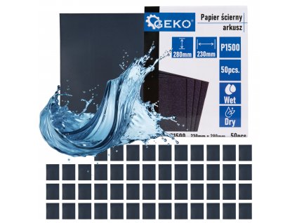 Voděodolný smirkový papír – arch 230x280 mm P1500 G78494