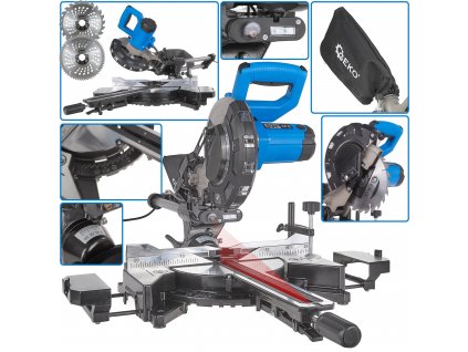 Pila pokosová s posuvem 1700W 210mm G80820