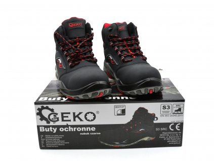 Ochranná obuv model č. 9 nubuk černá S3 SRC - vel. 40 G90545-40