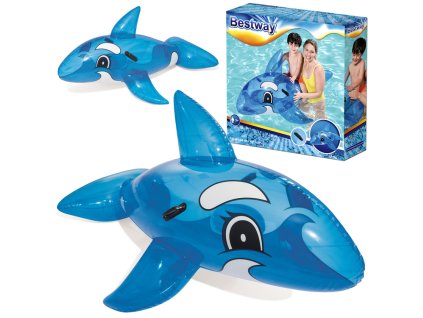 214627 bestway velky nafukovaci modry delfin 157 cm