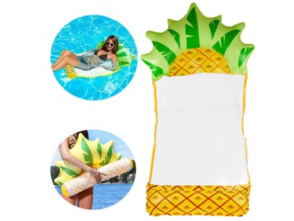 217204 nafukovaci matrace vodni houpaci sit model ananas na bazen a plaz